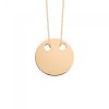 Collier Ginette NY Mini Disc On Chain Or Rose