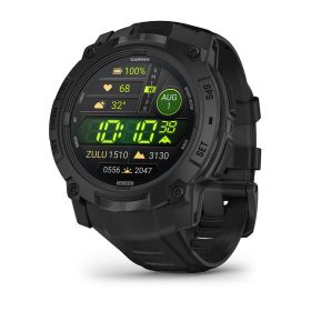 Montre Garmin Instinct 3 - 50mm AMOLED Tactical Noir Bracelet Silicone Noir