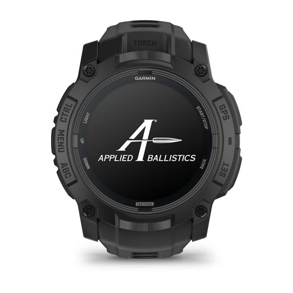 Montre Garmin Instinct 3 - 50mm AMOLED Tactical Noir Bracelet Silicone Noir