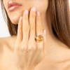 Bague Morganne Bello Quartz Rutile Diamants Or Jaune