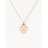 Pendentif Poiray Cœur Entrelacé Or Rose Petit modèle