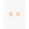 Boucles d'oreilles Poiray Cœur Entrelacé Or Rose