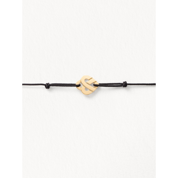 Bracelets composés (cordon) Poiray Cœur Entrelacé Or Jaune