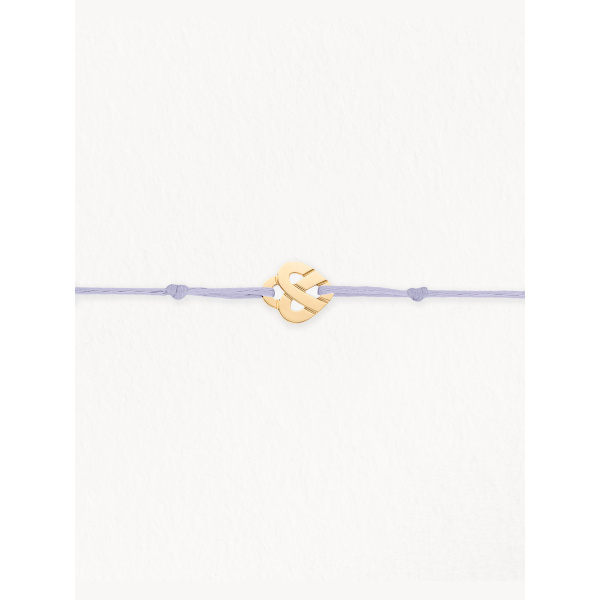 Bracelets composés (cordon) Poiray Cœur Entrelacé Or Jaune