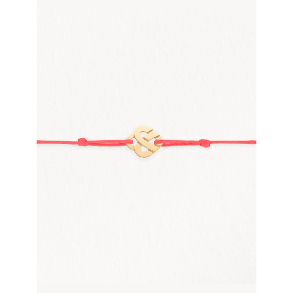 Bracelets composés (cordon) Poiray Cœur Entrelacé Or Jaune