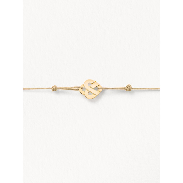 Bracelets composés (cordon) Poiray Cœur Entrelacé Or Jaune