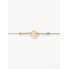 Bracelets composés (cordon) Poiray Cœur Entrelacé Or Jaune