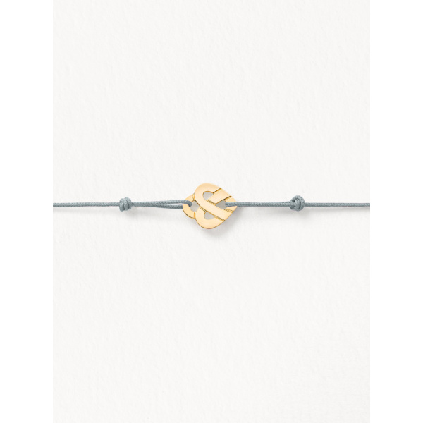 Bracelets composés (cordon) Poiray Cœur Entrelacé Or Jaune