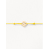 Bracelets composés (cordon) Poiray Cœur Entrelacé Or Jaune