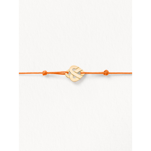 Bracelets composés (cordon) Poiray Cœur Entrelacé Or Jaune