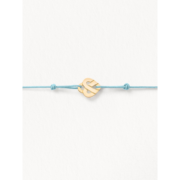 Bracelets composés (cordon) Poiray Cœur Entrelacé Or Jaune