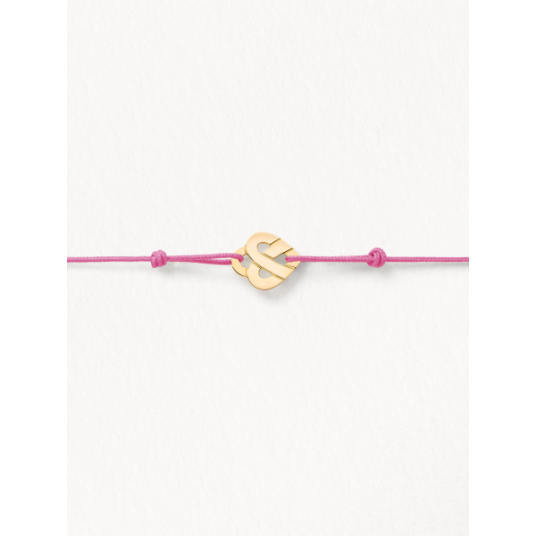 Bracelets composés (cordon) Poiray Cœur Entrelacé Or Jaune