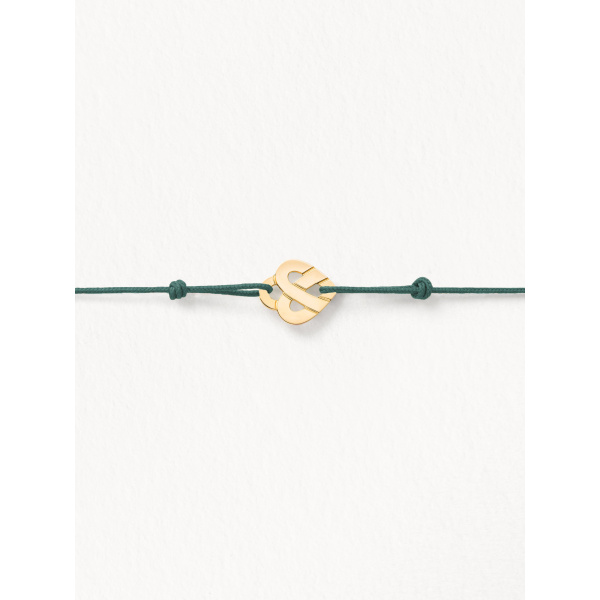 Bracelets composés (cordon) Poiray Cœur Entrelacé Or Jaune