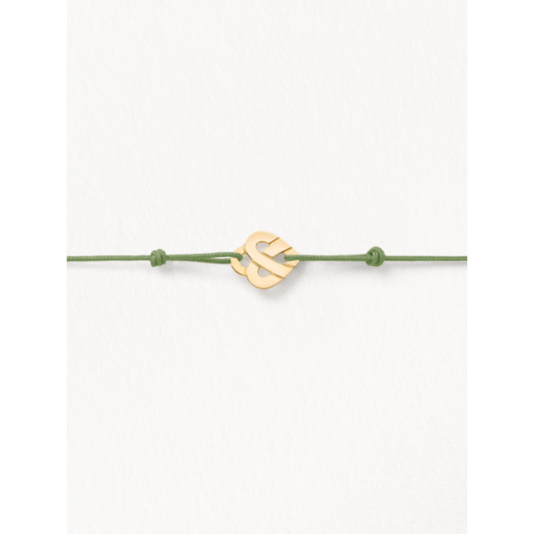 Bracelets composés (cordon) Poiray Cœur Entrelacé Or Jaune