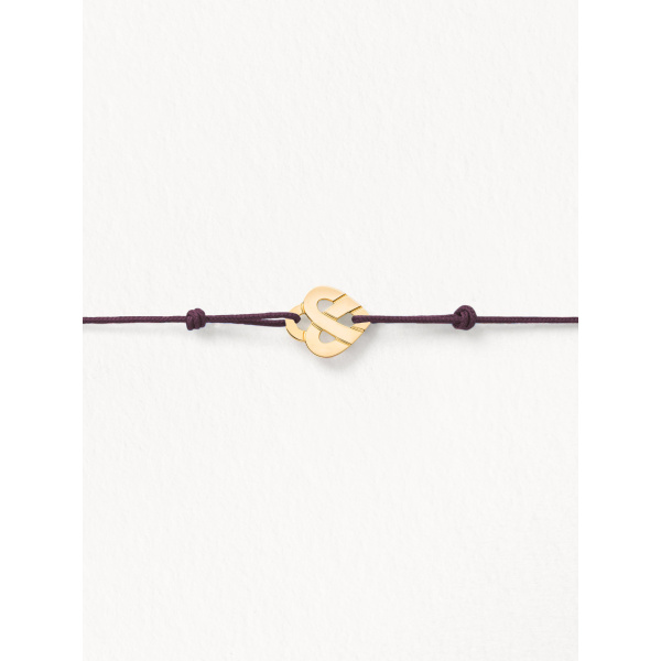Bracelets composés (cordon) Poiray Cœur Entrelacé Or Jaune
