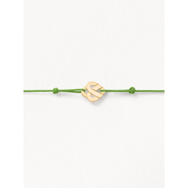 Bracelets composés (cordon) Poiray Cœur Entrelacé Or Jaune