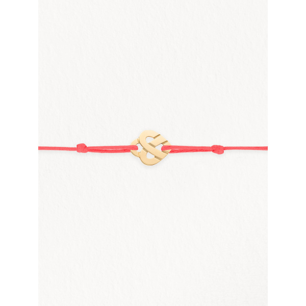 Bracelets composés (cordon) Poiray Cœur Entrelacé Or Jaune