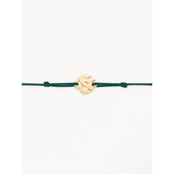 Bracelets composés (cordon) Poiray Cœur Entrelacé Or Jaune