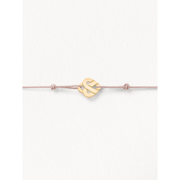 Bracelets composés (cordon) Poiray Cœur Entrelacé Or Jaune