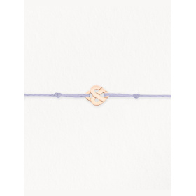 Bracelets composés (cordon) Poiray Cœur Entrelacé Or Rose