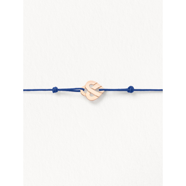 Bracelets composés (cordon) Poiray Cœur Entrelacé Or Rose