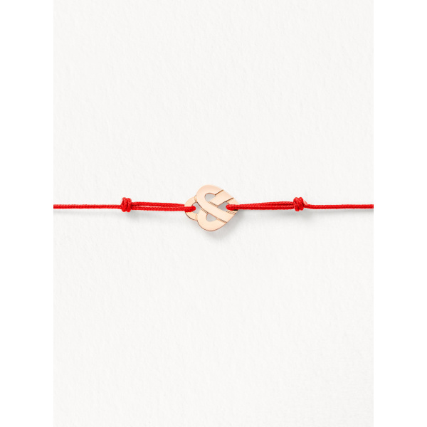 Bracelets composés (cordon) Poiray Cœur Entrelacé Or Rose