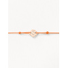 Bracelets composés (cordon) Poiray Cœur Entrelacé Or Rose