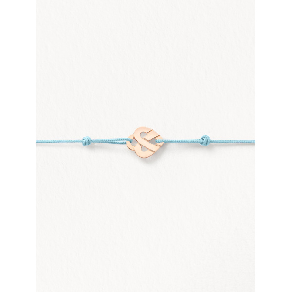 Bracelets composés (cordon) Poiray Cœur Entrelacé Or Rose
