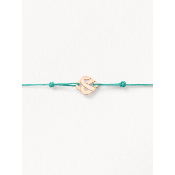Bracelets composés (cordon) Poiray Cœur Entrelacé Or Rose