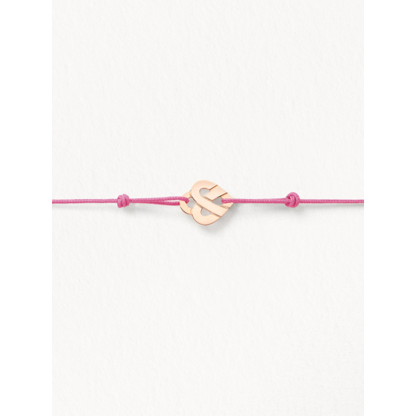 Bracelets composés (cordon) Poiray Cœur Entrelacé Or Rose