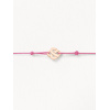 Bracelets composés (cordon) Poiray Cœur Entrelacé Or Rose