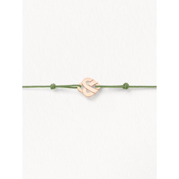 Bracelets composés (cordon) Poiray Cœur Entrelacé Or Rose
