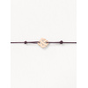 Bracelets composés (cordon) Poiray Cœur Entrelacé Or Rose
