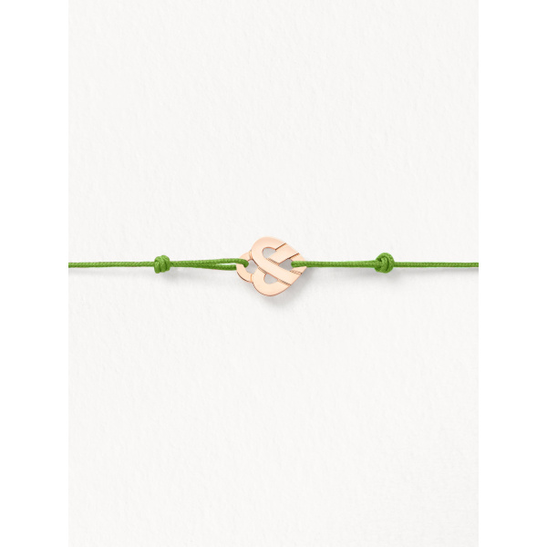 Bracelets composés (cordon) Poiray Cœur Entrelacé Or Rose