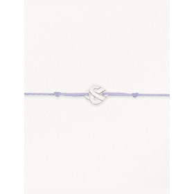 Bracelets composés (cordon) Poiray Cœur Entrelacé Or Blanc