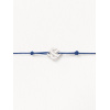 Bracelets composés (cordon) Poiray Cœur Entrelacé Or Blanc