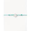 Bracelets composés (cordon) Poiray Cœur Entrelacé Or Blanc