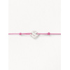 Bracelets composés (cordon) Poiray Cœur Entrelacé Or Blanc