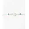 Bracelets composés (cordon) Poiray Cœur Entrelacé Or Blanc