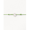 Bracelets composés (cordon) Poiray Cœur Entrelacé Or Blanc