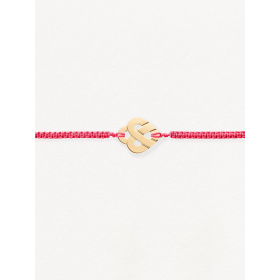 Bracelets composés (cordon) Poiray Cœur Entrelacé Or Jaune