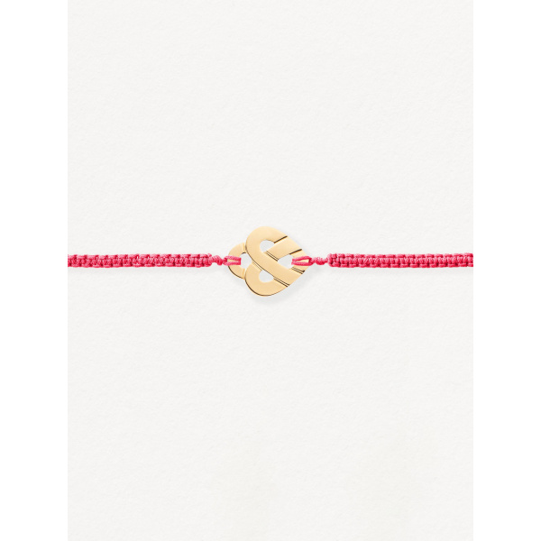 Bracelets composés (cordon) Poiray Cœur Entrelacé Or Jaune