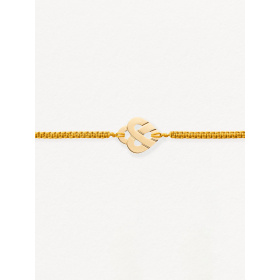 Bracelets composés (cordon) Poiray Cœur Entrelacé Or Jaune