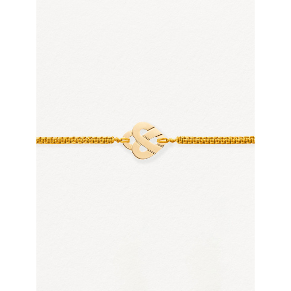 Bracelets composés (cordon) Poiray Cœur Entrelacé Or Jaune