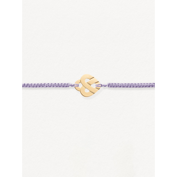 Bracelets composés (cordon) Poiray Cœur Entrelacé Or Jaune
