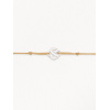 Bracelets composés (cordon) Poiray Cœur Entrelacé Or Blanc