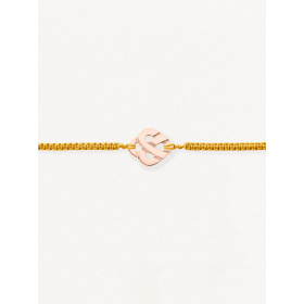 Bracelets composés (cordon) Poiray Cœur Entrelacé Or Rose
