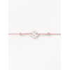 Bracelets composés (cordon) Poiray Cœur Entrelacé Or Blanc