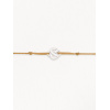 Bracelets composés (cordon) Poiray Cœur Entrelacé Or Blanc