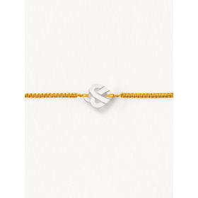 Bracelets composés (cordon) Poiray Cœur Entrelacé Or Blanc